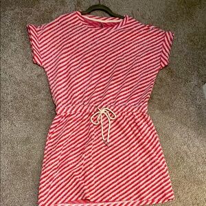 Striped Red and White Dress